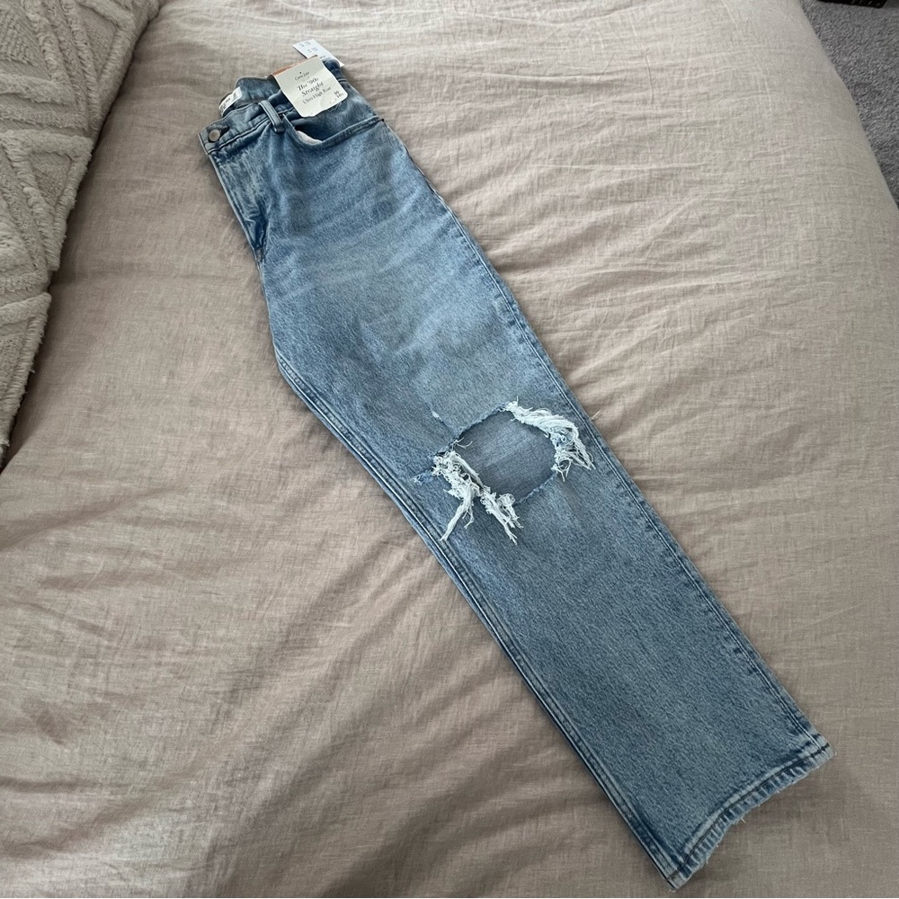 NWT Abercrombie '90s Straight Ultra High Rise Curve Love 30/10S